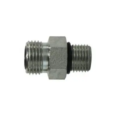 Midland Industries FS6400O1620 - Straight Connector, 1-7/16" Male ORFS x 1-5/8" Male ORB, Steel