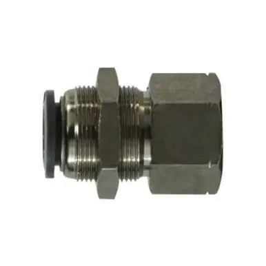 Midland Industries 20179C - Bulkhead Connector, 1/2" Push-In x 1/2" FIP, Composite