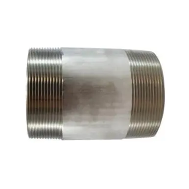 Midland Industries 48229 - Welded Pipe Nipple, 4" MPT x 4" MPT, 8" L, Stainless Steel, SCH 40