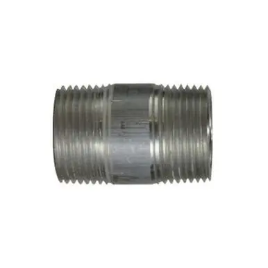 Midland Industries 76120 - Pipe Nipple, 1-1/4" MPT x 1-1/4" MPT, Close L, Aluminum