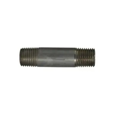 Midland Industries 76020 - Pipe Nipple, 1/4" MPT x 1/4" MPT, Close L, Aluminum