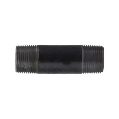 Midland Industries 59105SMLSXX - Seamless Pipe Nipple, 1" MPT x 1" MPT, 4" L, Steel, Black, XXH