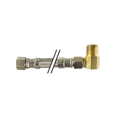 Midland Industries 923648 - Dishwasher Connector, 48" L, Stainless Steel, Heavy Duty Brass Inserts