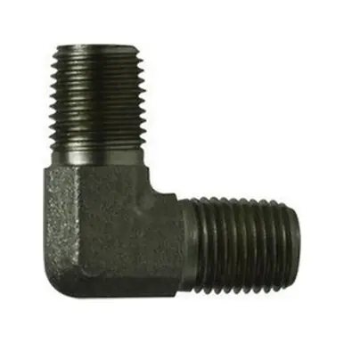 Midland Industries 550086 - 90° Elbow, 1/2" Male Pipe x 3/8" Male Pipe, Steel
