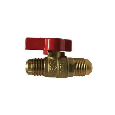 Midland Industries 943342 - Gas Ball Valve, 3/8" Nominal, Flared x Flared, 125 psi Pressure, 32 to