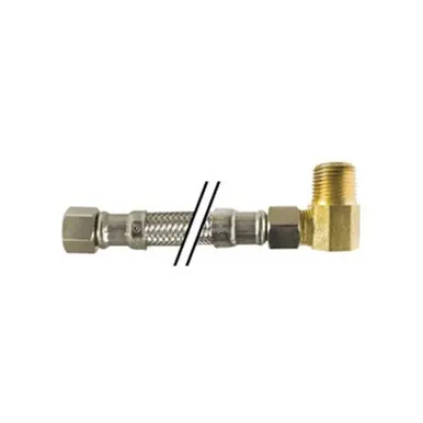 Midland Industries 923660 - Dishwasher Connector, 60" L, Stainless Steel, Heavy Duty Brass Inserts
