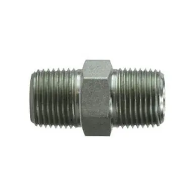 Midland Industries 540420 - Hex Pipe Nipple, 1-1/4" MPT x 1-1/4" MPT, Steel
