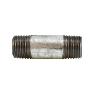 Midland Industries 58105 - Pipe Nipple, 1" MPT x 1" MPT, 4" L, Steel, Galvanized, SCH 80 Schedule