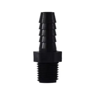 Midland Industries 33318P - Adapter, 3/4" Hose Barbed x 1-1/4" MIP, Polypropylene