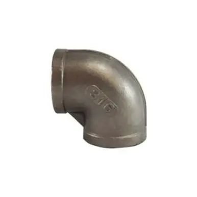 Midland Industries 63104 - 90° Elbow, 3/4" NPT(F) x 3/4" NPT(F), Stainless Steel, 150 lb