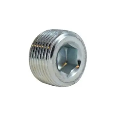 Midland Industries 66768 - Hex Socket Countersunk Plug, 1-1/2" NPT(M), Steel, Zinc-Plated, 150 lb