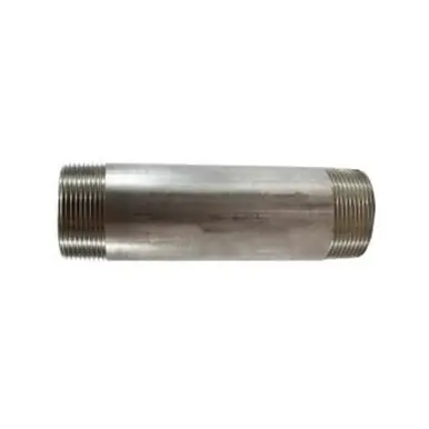 Midland Industries 48146 - Welded Pipe Nipple, 1-1/2" MPT x 1-1/2" MPT, 4-1/2" L, Stainless Steel