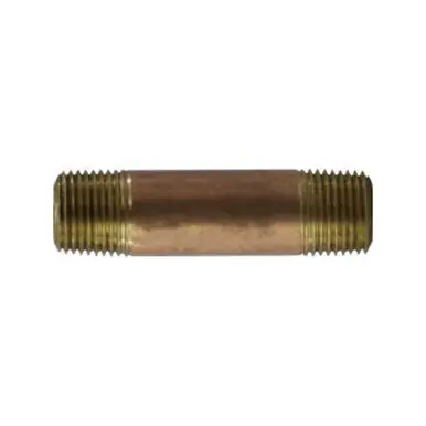 Midland Industries 42061 - Nipple, 1/2" MPT x 1/2" MPT, 1-1/2", Brass