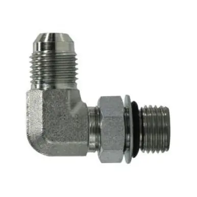 Midland Industries 6801NWO24 - 90° Elbow, 1-1/2" 37° JIC Male Flared x 1-1/2" Male ORB, Steel