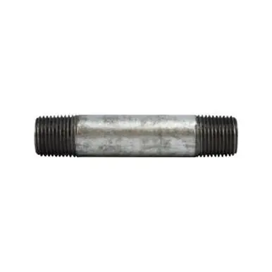 Midland Industries 58021 - Pipe Nipple, 1/4" MPT x 1/4" MPT, 1-1/2" L, Steel, Galvanized, SCH 80