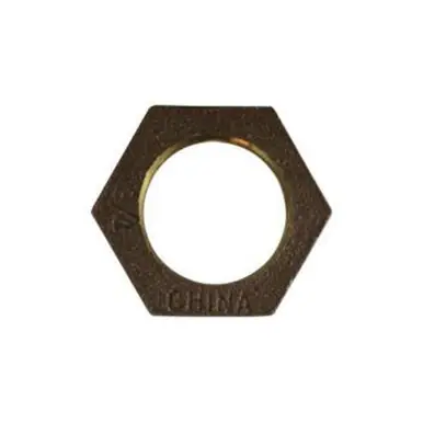 Midland Industries 44705 - Hex Locknut, 1" FPT, Bronze