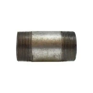 Midland Industries 58145 - Pipe Nipple, 1-1/2" MPT x 1-1/2" MPT, 4" L, Steel, Galvanized, SCH 80