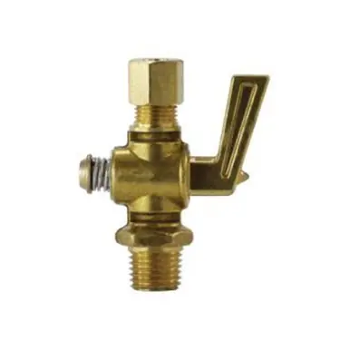 Midland Industries 46131 - Shut-Off Cock, 1/4 x 1/4" Nominal, Male Compression x MIP, forged Brass