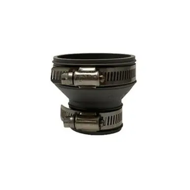 Midland Industries 195520 - Flexible Drain & Trap Coupling, 1-1/2" 1-1/4", Rubber, Gray