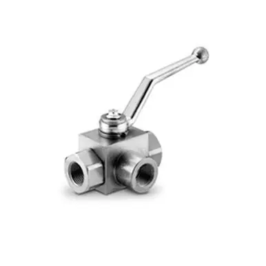 Midland Industries GE3L12SAE - High Pressure Ball Valve, 1-1/16" Nominal, FPT, 3-Way -Port/Way