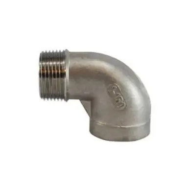 Midland Industries 63166 - 90° Street Elbow, 1-1/4" NPT(M) x 1-1/4" NPT(F), Stainless Steel, 150 lb