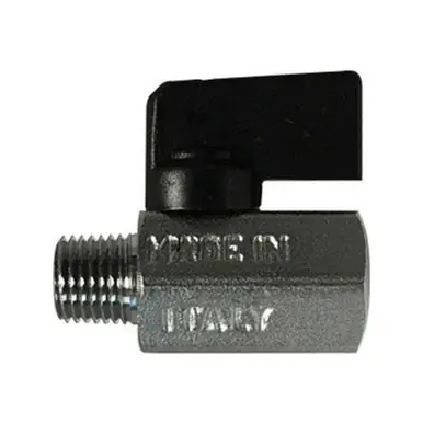 Midland Industries 46904I - Miniature Ball Valve, 3/8" Nominal, MPT x FPT, 235 psi Pressure, 32 to