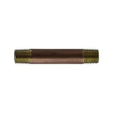 Midland Industries 42029 - Nipple, 1/4" MPT x 1/4" MPT, 5-1/2", Brass