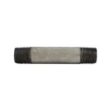 Midland Industries 56054 - Welded Pipe Nipple, 3/8" MPT x 3/8" MPT, 10" L, Steel, Galvanized, SCH 40