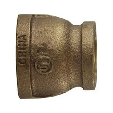 Midland Industries 44450 - Reducing Coupling, 1-1/2" FPT x 1-1/4" FPT, Bronze