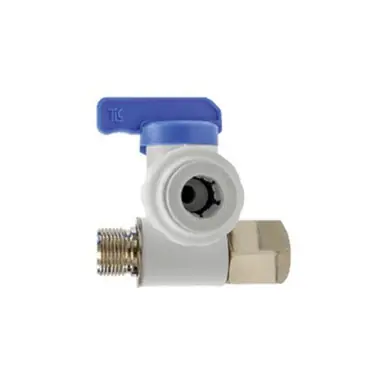 Midland Industries 20986P - 3-Way Stop Adapter Valve, 3/8" Nominal, Compression x Compression x