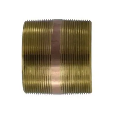 Midland Industries 40226 - Seamless Pipe Nipple, 4" MPT x 4" MPT, 5-1/2", Brass