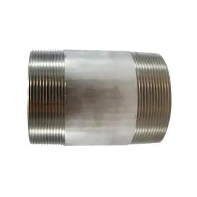 Midland Industries 48231 - Welded Pipe Nipple, 4" MPT x 4" MPT, 7" L, Stainless Steel, SCH 40