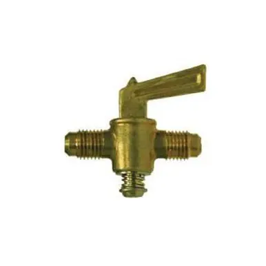 Midland Industries 46115 - Shut-Off Cock, 1/4" Nominal, Male Flared, forged Brass Body