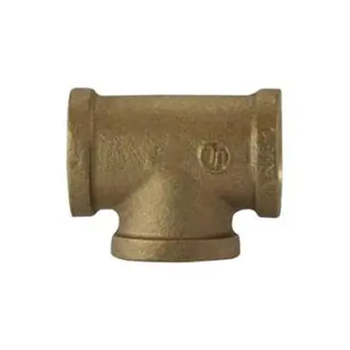 Midland Industries 44253 - Pipe Tee, 1/2" FPT x 1/2" FPT x 1/2" FPT, Bronze