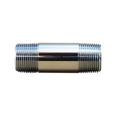 Midland Industries 81300-40 - Pipe Nipple, 2-1/2" 2-1/2", Close, Brass, Chrome-Plated