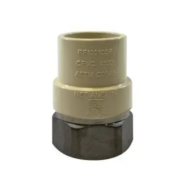 Midland Industries 35407SS - Adapter, 1-1/2" CPVC x 1-1/2" Female IPS, Stainless Steel