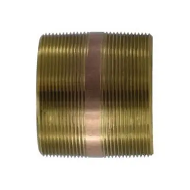 Midland Industries 40223 - Seamless Pipe Nipple, 4" MPT x 4" MPT, 4" Brass