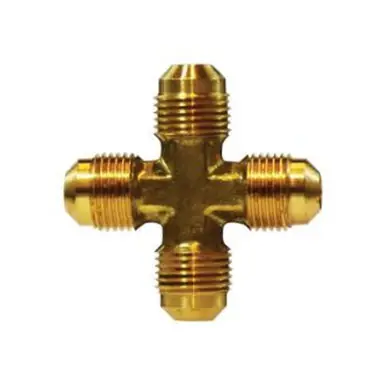 Midland Industries 10376 - Cross, 1/2" SAE 45° Flared x 1/2" SAE 45° Flared x 1/2" SAE 45° Flared x