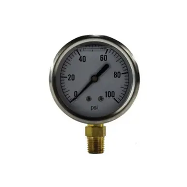 Midland Industries 80062 - Pneumatic Pressure Gauge, 2-1/2" Dial, 0 to 30 psi Measuring Range,
