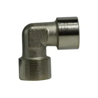 Midland Industries 28919 - Elbow, 3/8" Female BSP x 3/8" Female BSP, Brass, Nickel-Plated