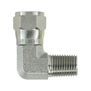 Midland Industries 650142 - 90° Swivel Nut Elbow, 7/16" Female JIC x 1/8" MPT