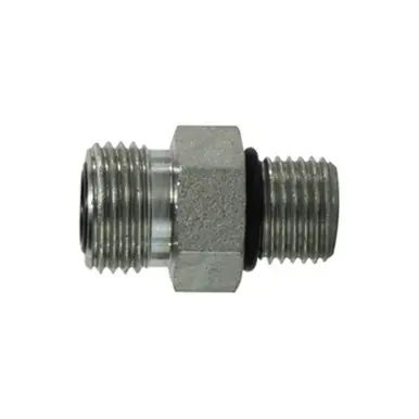 Midland Industries FS6400O2424 - Straight Thread Connector, 1-1/2" Male Face Seal x 1-1/2" Male ORB,
