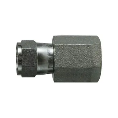 Midland Industries 650664 - Straight Adapter, 3/8" Swivel FJIC x 1/4" NPT(F), Steel