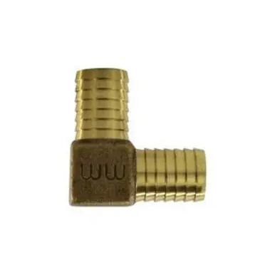 Midland Industries 973975 - 90° Elbow, 3/4" Hose Barbed x 3/4" Hose Barbed, Bronze