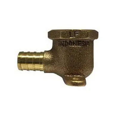 Midland Industries 44845LF - 90° Drop Ear Elbow, 1/2" FIP x 1/2" PEX, Bronze