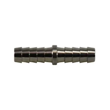 Midland Industries 32375SS - Reducing Splicer, 3/8" Hose Barbed x 5/16" Hose Barbed, Stainless Steel