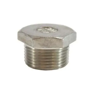 Midland Industries 62630 - Hex Head Plug, 1/8" MPT, Stainless Steel, 150 lb