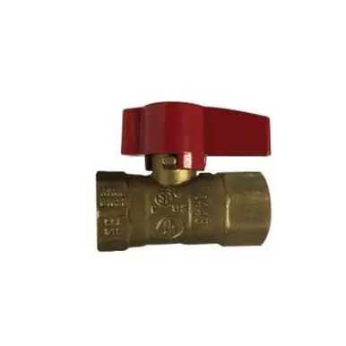 Midland Industries 943313 - 2-Piece Gas Ball Valve, 3/4" Nominal, FIP x FIP, 125 psi Pressure, Brass