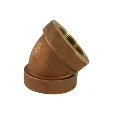 Midland Industries 43188 - 45° Elbow, 2" FPT x 2" FPT, Bronze