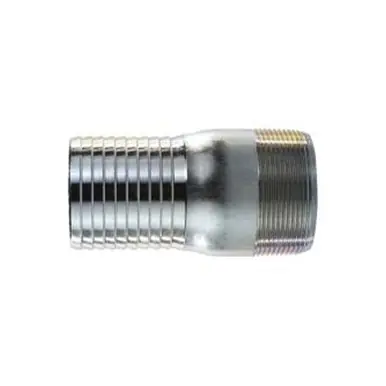Midland Industries 973914 - Combination King Nipple, 4" Hose Barbed x 4" MPT, Steel